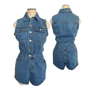 Denim Romper